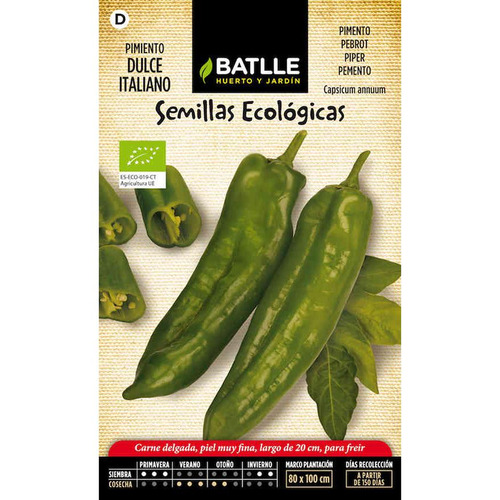 Semillas de pimiento dulce italiano verde
