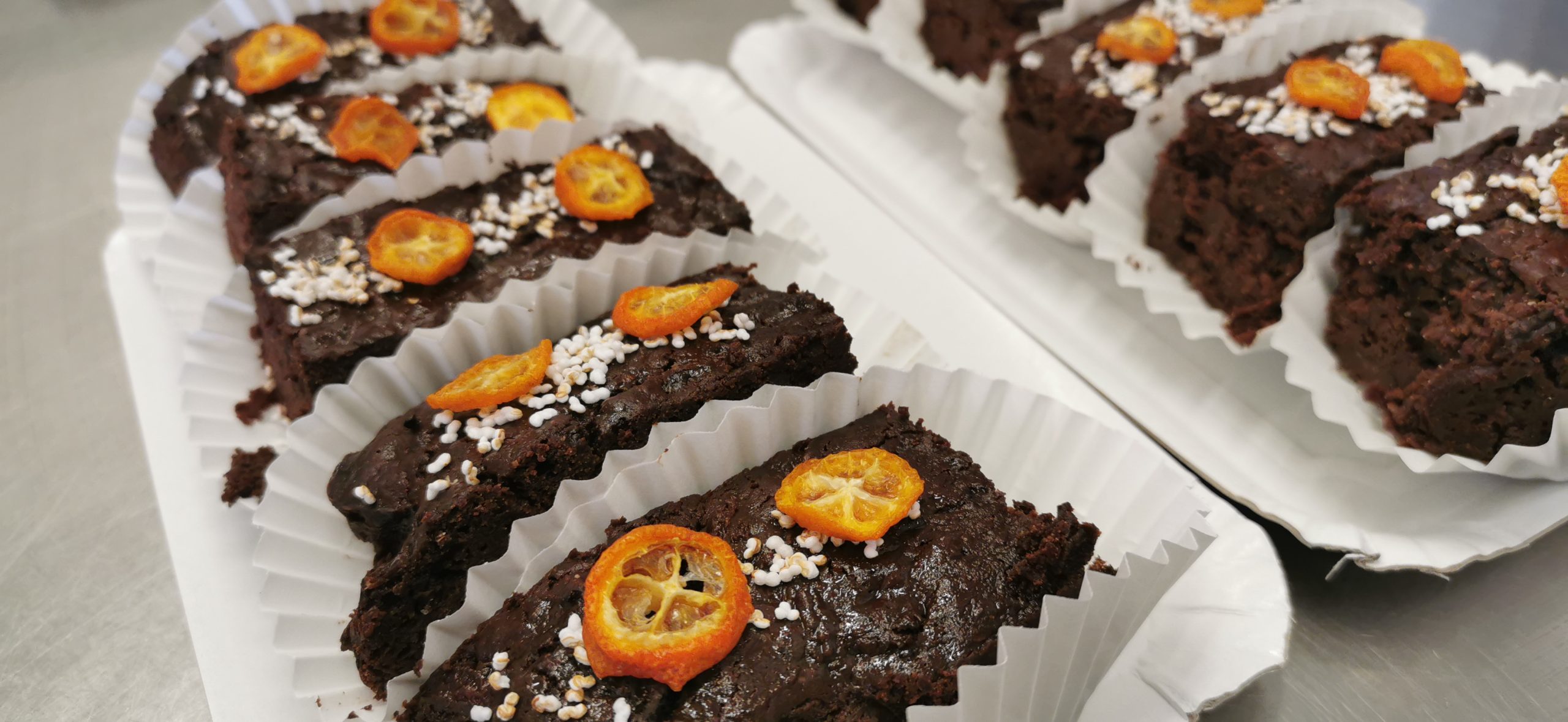 Brownie vegano y sin gluten