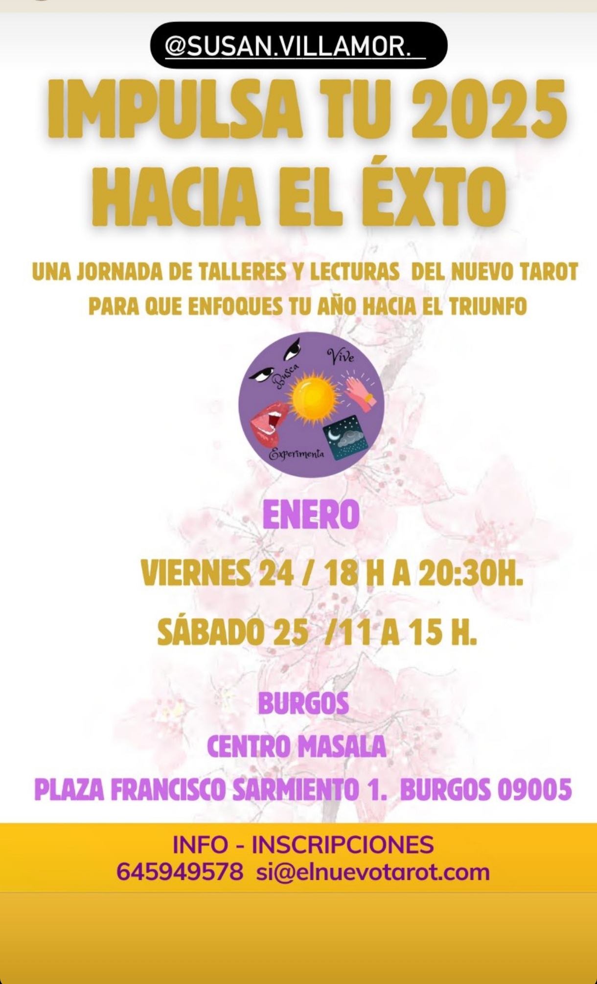 Talleres y lectura del nuevo tarot