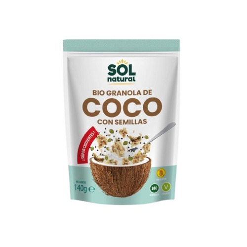 Granola de coco con semillas